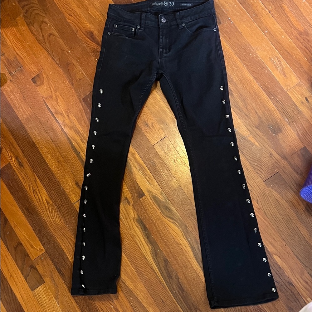 Men’s/Unisex Wornstar Hellraiser WSP-02 Skull Jeans